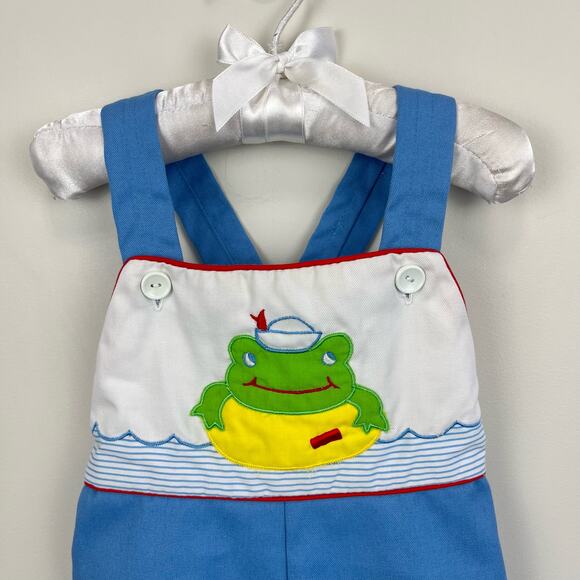 Vintage Tiny Tots Originals Frog Shortall Romper 24 Months - Picture 2 of 7
